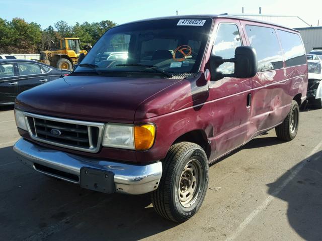 1FMRE11W26DB30280 - 2006 FORD ECONOLINE MAROON photo 2