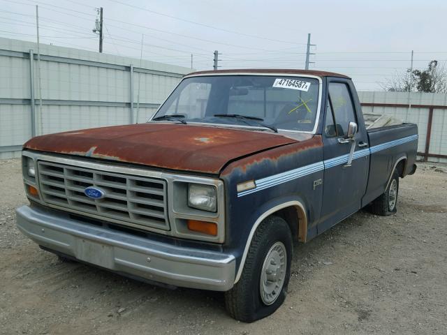 1FTDF15Y3ENA74057 - 1984 FORD F150 BLUE photo 2