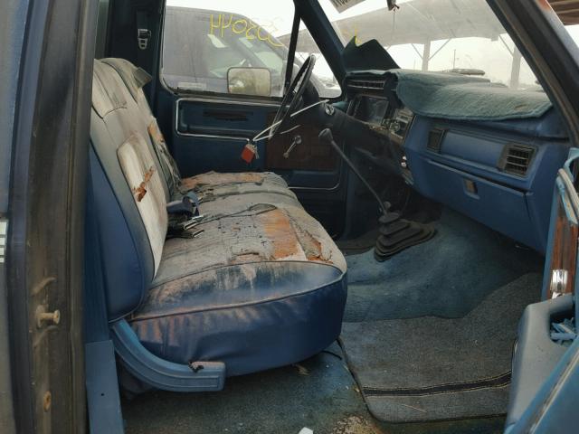 1FTDF15Y3ENA74057 - 1984 FORD F150 BLUE photo 5