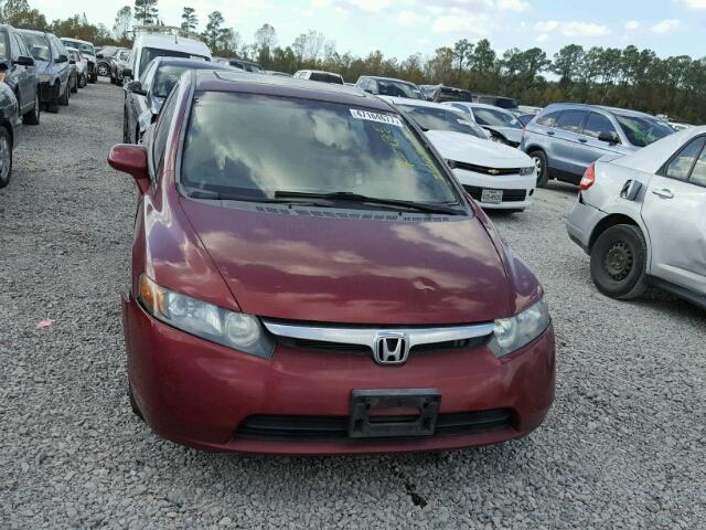 1HGFA16898L073499 - 2008 HONDA CIVIC EX BURGUNDY photo 10