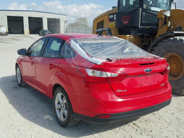 1FADP3F20EL145512 - 2014 FORD FOCUS SE RED photo 3