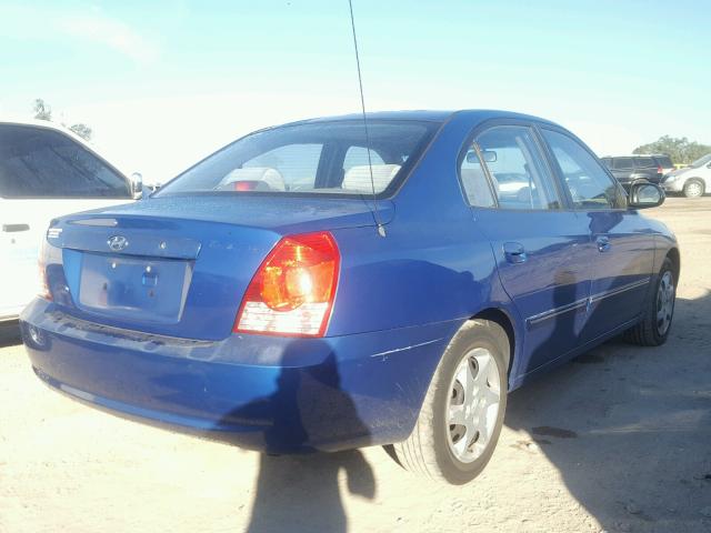 KMHDN46D06U361584 - 2006 HYUNDAI ELANTRA GL BLUE photo 4