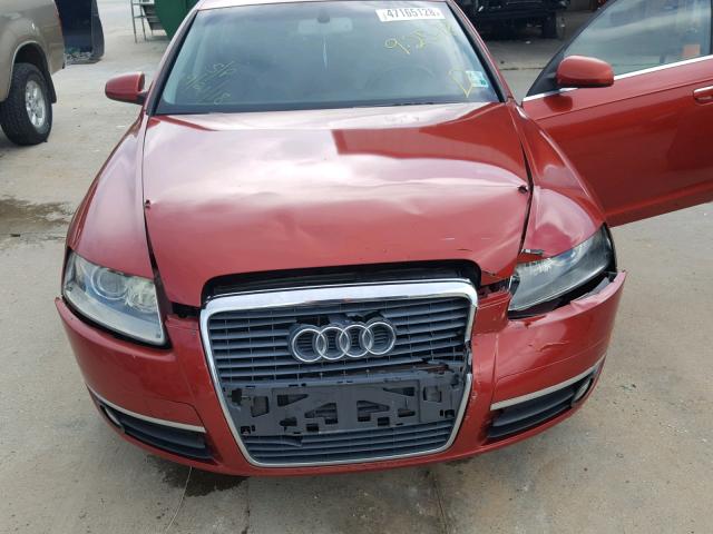 WAUDG74F25N123701 - 2005 AUDI A6 3.2 QUA RED photo 7