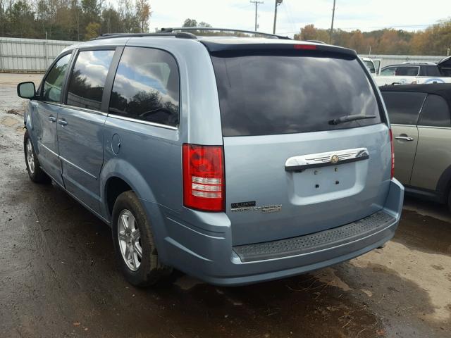 2A8HR54P68R787608 - 2008 CHRYSLER TOWN & COU TURQUOISE photo 3