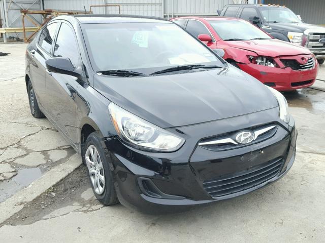 KMHCT4AE6EU621101 - 2014 HYUNDAI ACCENT GLS BLACK photo 1