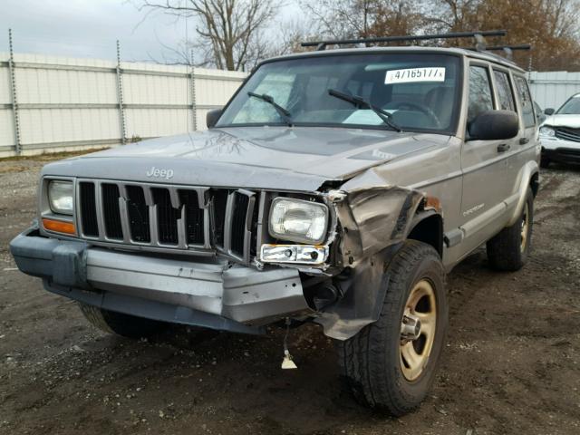 1J4FF48S1YL275192 - 2000 JEEP CHEROKEE S SILVER photo 2