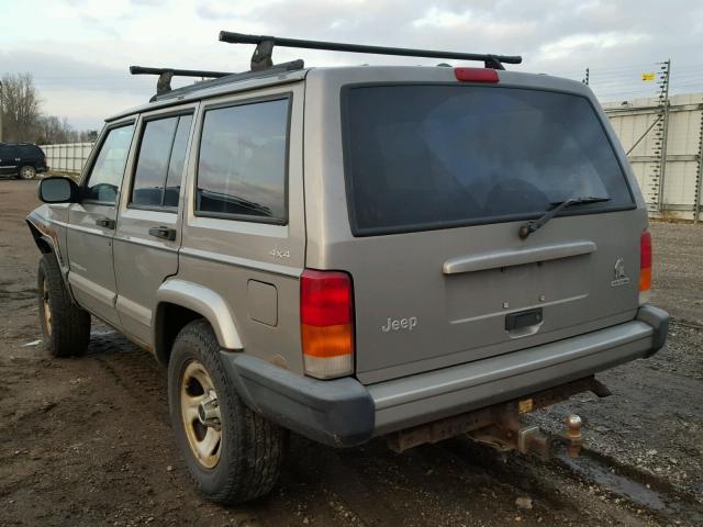 1J4FF48S1YL275192 - 2000 JEEP CHEROKEE S SILVER photo 3