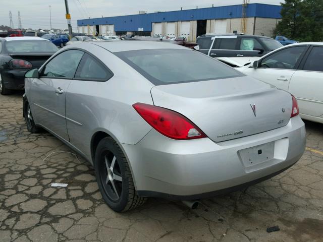 1G2ZH158864285850 - 2006 PONTIAC G6 GT SILVER photo 3