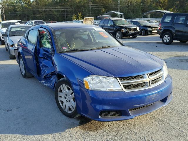 1C3CDZAB4DN610888 - 2013 DODGE AVENGER SE BLUE photo 1