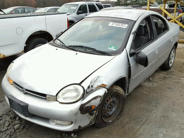 1B3ES46C7YD792520 - 2000 DODGE NEON BASE SILVER photo 9