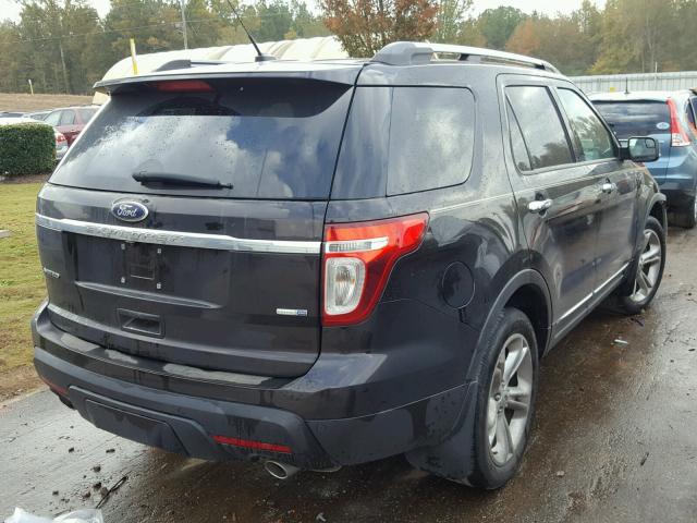 1FM5K8F84EGA39048 - 2014 FORD EXPLORER L BLACK photo 4