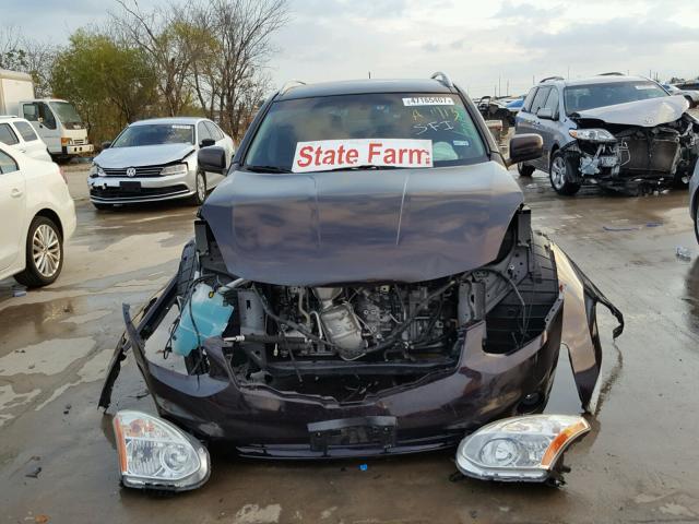 JN8AS5MT1DW003271 - 2013 NISSAN ROGUE S MAROON photo 9