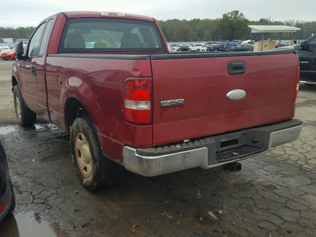 1FTRF12237NA21366 - 2007 FORD F150 MAROON photo 3