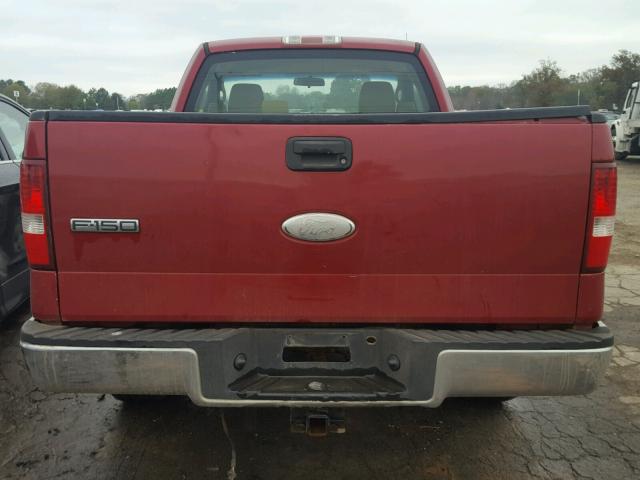 1FTRF12237NA21366 - 2007 FORD F150 MAROON photo 6