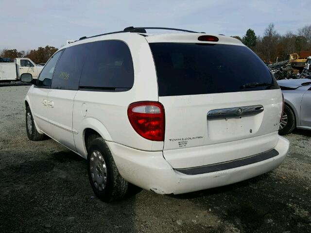 2C4GP44372R663662 - 2002 CHRYSLER TOWN & COU WHITE photo 3