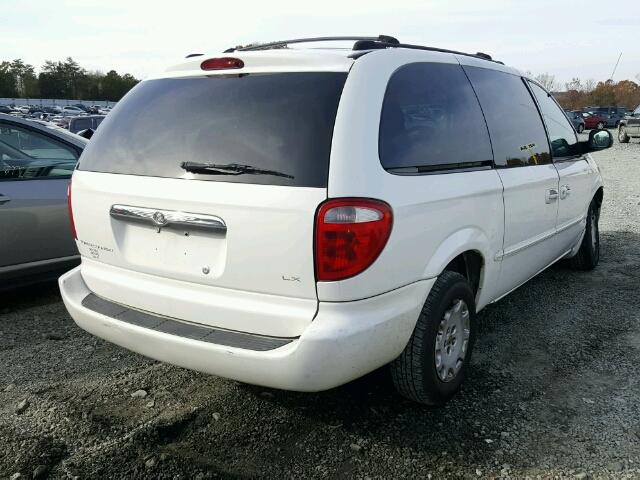 2C4GP44372R663662 - 2002 CHRYSLER TOWN & COU WHITE photo 4