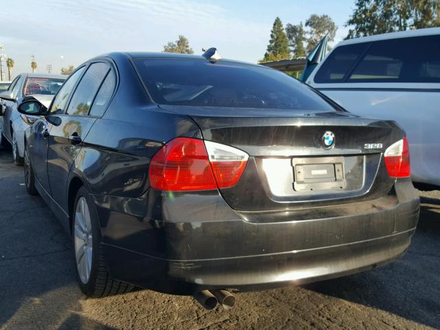 WBAVA37537NL17318 - 2007 BMW 328 I BLACK photo 3