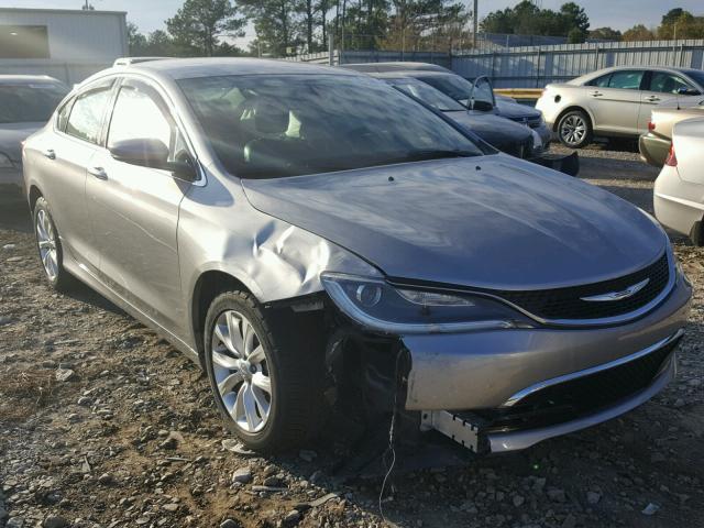 1C3CCCCB0FN756401 - 2015 CHRYSLER 200 C SILVER photo 1