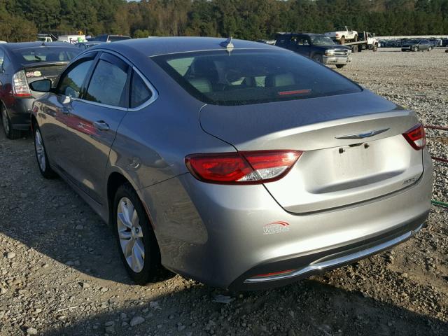 1C3CCCCB0FN756401 - 2015 CHRYSLER 200 C SILVER photo 3