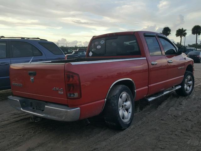 1D7HU18D54S773325 - 2004 DODGE RAM 1500 S RED photo 4