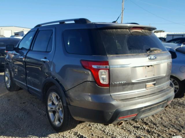 1FMHK7F83BGA28349 - 2011 FORD EXPLORER L GRAY photo 3