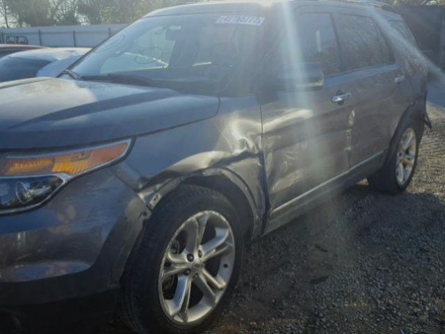 1FMHK7F83BGA28349 - 2011 FORD EXPLORER L GRAY photo 9