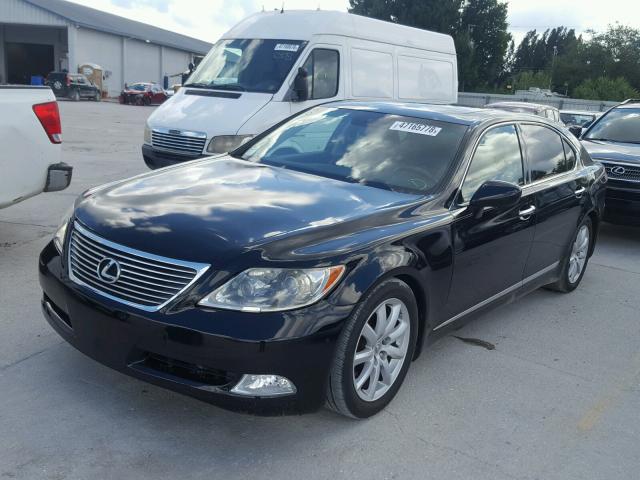 JTHGL46F675004865 - 2007 LEXUS LS 460L BLACK photo 2