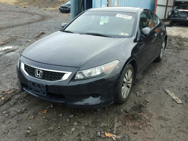 1HGCS12898A017130 - 2008 HONDA ACCORD EXL BLACK photo 2