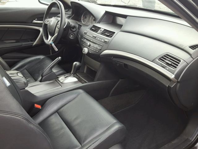 1HGCS12898A017130 - 2008 HONDA ACCORD EXL BLACK photo 5