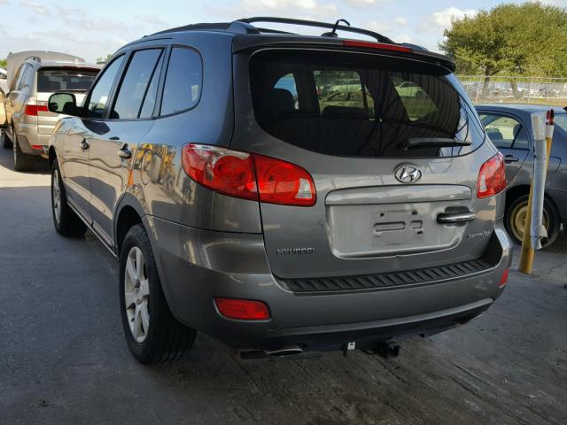 5NMSH13E29H274988 - 2009 HYUNDAI SANTA FE S GRAY photo 3