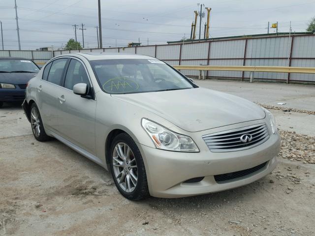 JNKBV61E47M702654 - 2007 INFINITI G35 GOLD photo 1