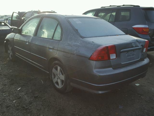 1HGES26725L019009 - 2005 HONDA CIVIC EX 灰色 照片 3