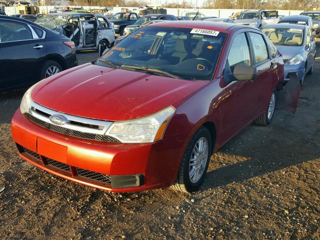 1FAHP3FN5AW110825 - 2010 FORD FOCUS SE RED photo 2