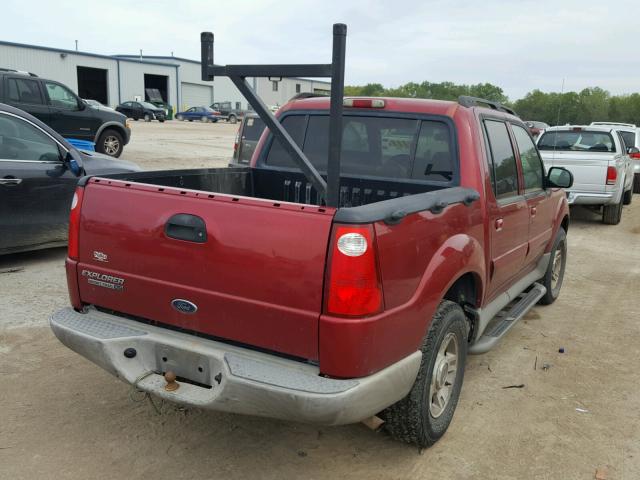 1FMZU77E13UB67434 - 2003 FORD EXPLORER S MAROON photo 4