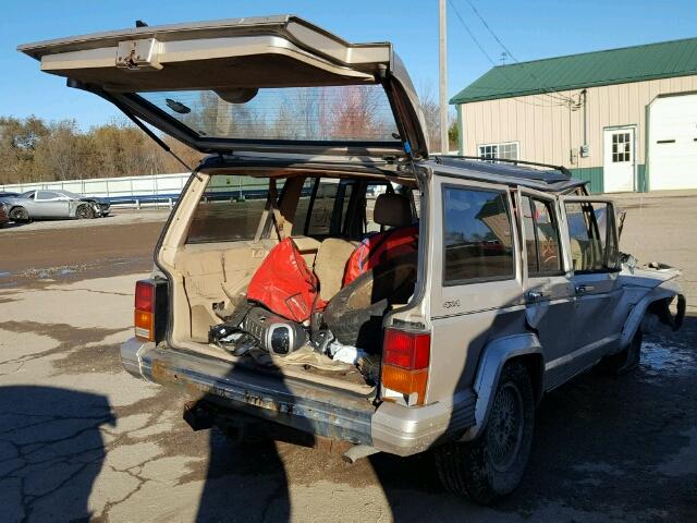 1J4FJ78S7SL551348 - 1995 JEEP CHEROKEE C SILVER photo 4