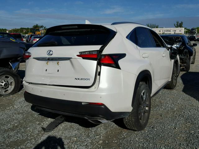 JTJYARBZ3G2022800 - 2016 LEXUS NX 200T WHITE photo 4