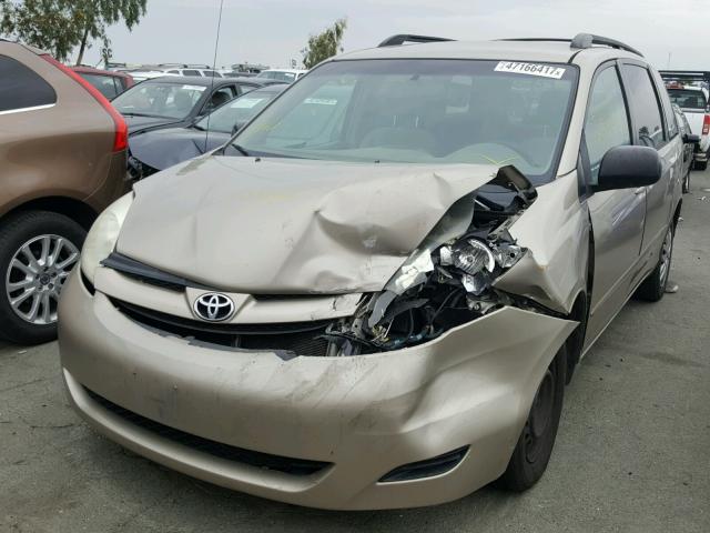 5TDZA23C26S532975 - 2006 TOYOTA SIENNA CE GOLD photo 2