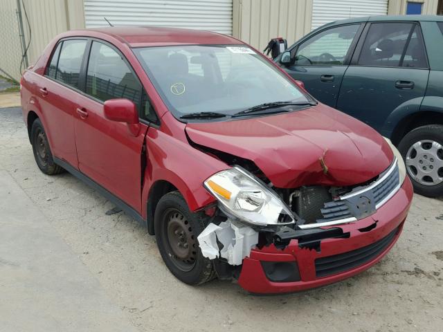 3N1BC11E49L402266 - 2009 NISSAN VERSA S RED photo 1