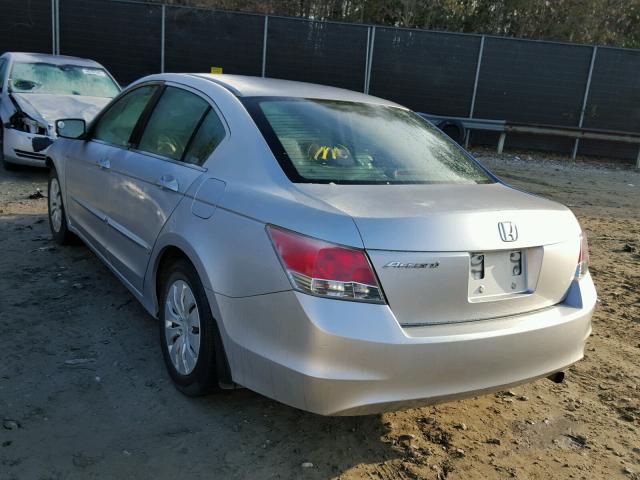 1HGCP26378A154217 - 2008 HONDA ACCORD LX SILVER photo 3