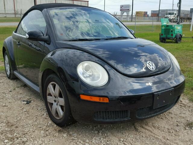 3VWRF31Y17M407289 - 2007 VOLKSWAGEN NEW BEETLE BLACK photo 1