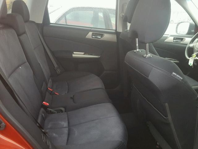 JF2SH6CC7AH917256 - 2010 SUBARU FORESTER 2 ORANGE photo 6