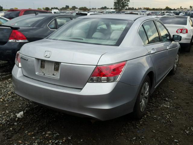 1HGCP26399A012808 - 2009 HONDA ACCORD LX SILVER photo 4