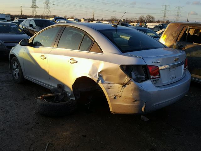 1G1PC5SB1D7274069 - 2013 CHEVROLET CRUZE LT SILVER photo 3