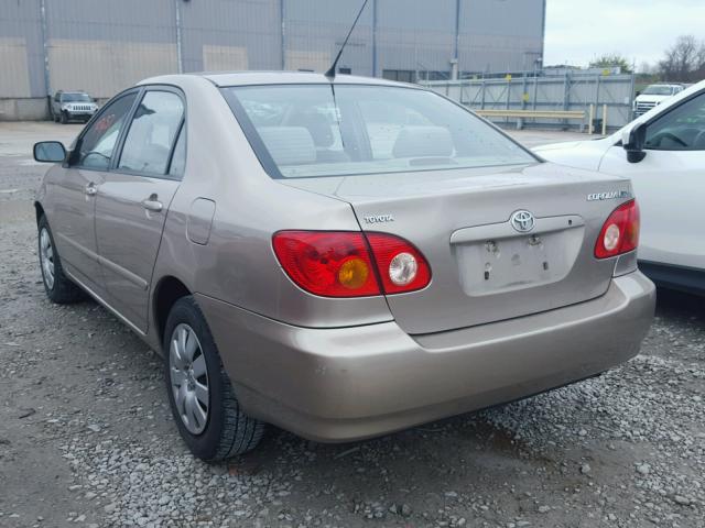 1NXBR32E14Z198395 - 2004 TOYOTA COROLLA CE BEIGE photo 3