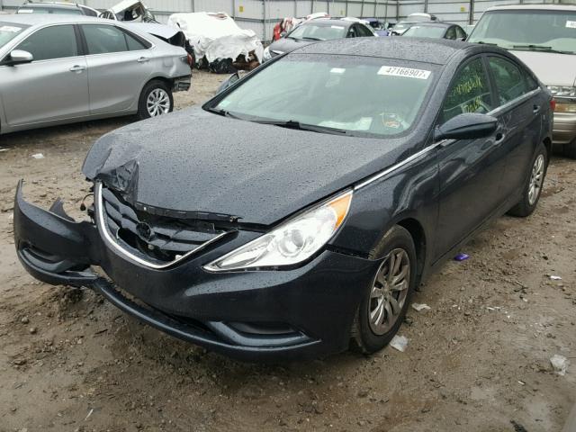 5NPEB4AC1CH494568 - 2012 HYUNDAI SONATA GLS BLUE photo 2