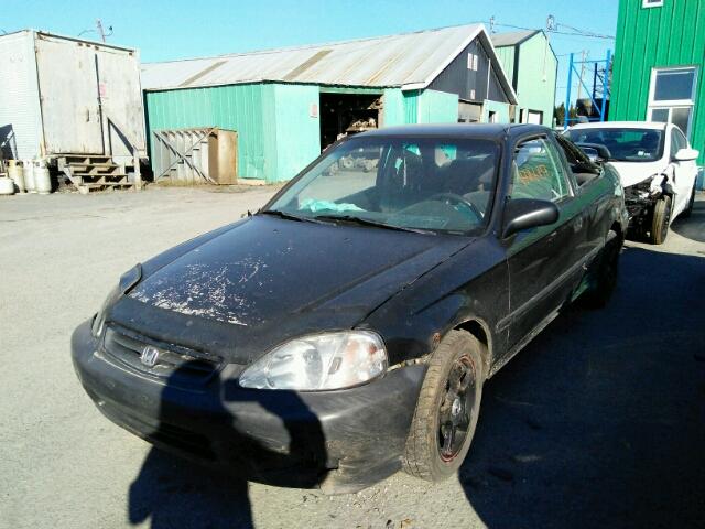 1HGEJ6278YL807278 - 2000 HONDA CIVIC LX BLACK photo 2