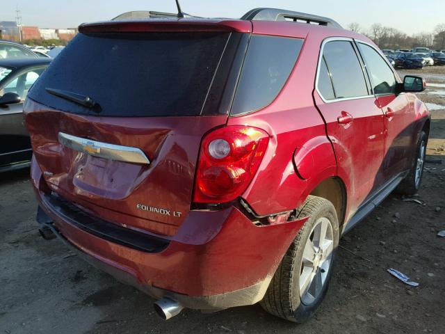 2GNFLNE5XC6213978 - 2012 CHEVROLET EQUINOX LT MAROON photo 4