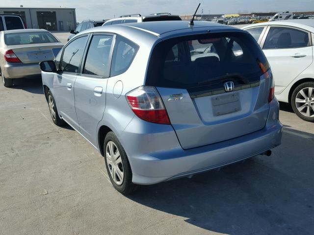 JHMGE8H30BC005714 - 2011 HONDA FIT BLUE photo 3