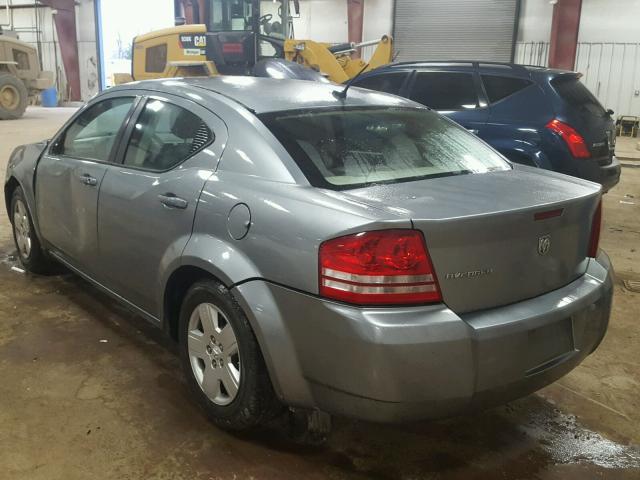 1B3LC46KX8N127231 - 2008 DODGE AVENGER SE GRAY photo 3