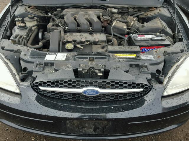 1FAFP56S4YG122980 - 2000 FORD TAURUS SEL BLACK photo 7